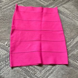 BCBG mini power skirt medium hot pink